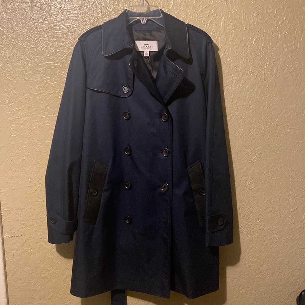 Dark blue Coach Trench